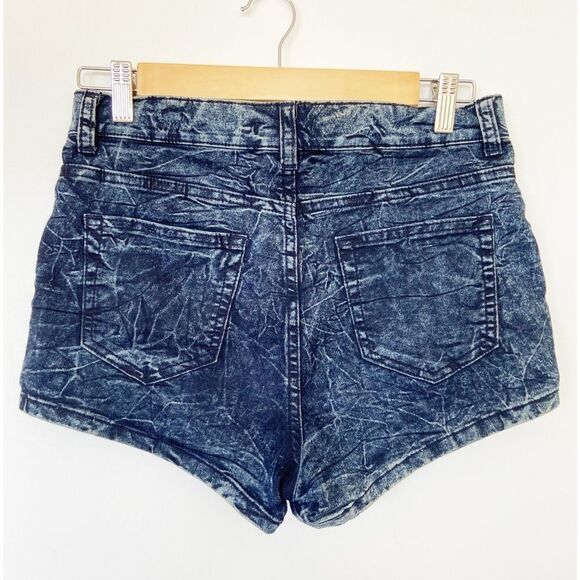 Forever 21 Blue Acid Wash Jean Shorts | Size 23 | Like New - Picture 5 of 7